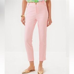 NWOT - Lilly Pulitzer Ana High Rise Pant Women’s in Pink Muse Blush Pink